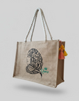 Sac cabas en jute avec fermeture éclair – Modèle Queen Hijabi