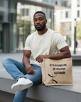 Sac cabas en jute – “Si tu m’énerves je retourne au Kabylie” (mixte)
