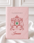 🇲🇦 Protège-passeport Maroc personnalisé | Armoiries marocaines & prénom