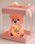 Veilleuse Ourson Personnalisée en Coffret Cadeau – Prénom au Choix