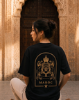 T-shirt Maroc Premium – Noir & Doré 🇲🇦