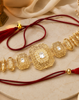Ceinture Orientale Dorée avec Pompons – Élégance Marocaine pour Caftan
