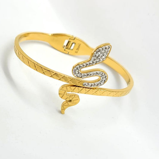 bracelet serpent en acier inoxydable