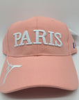 Casquette Paris rose à personnaliser