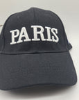Casquette Paris noir à personnaliser