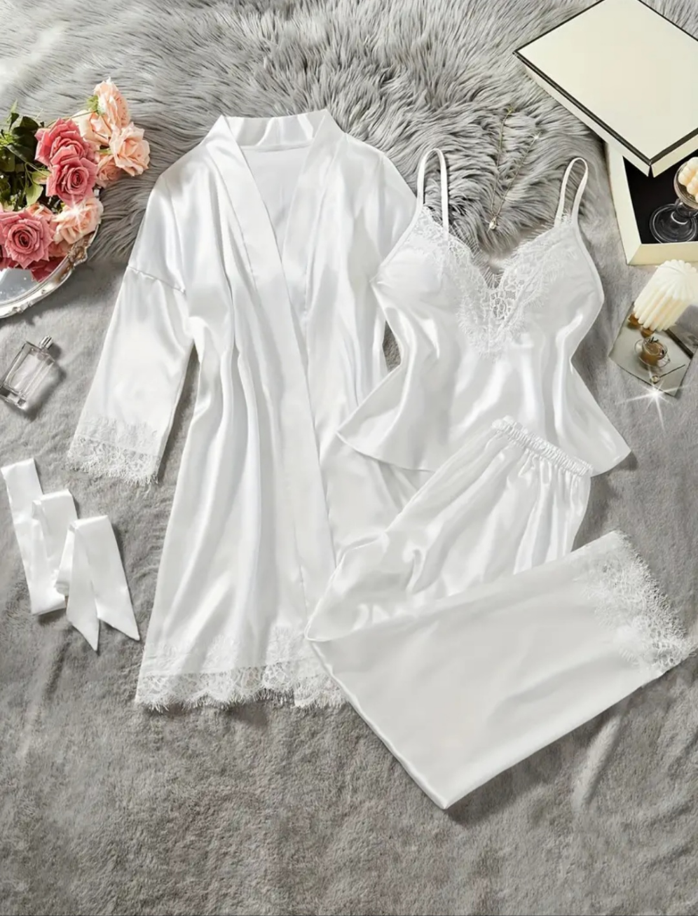 Ensemble Pyjama Élégant 4 pièces à personnaliser