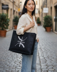 Sac cabas Amazigh en jute – Symbole ⵣ