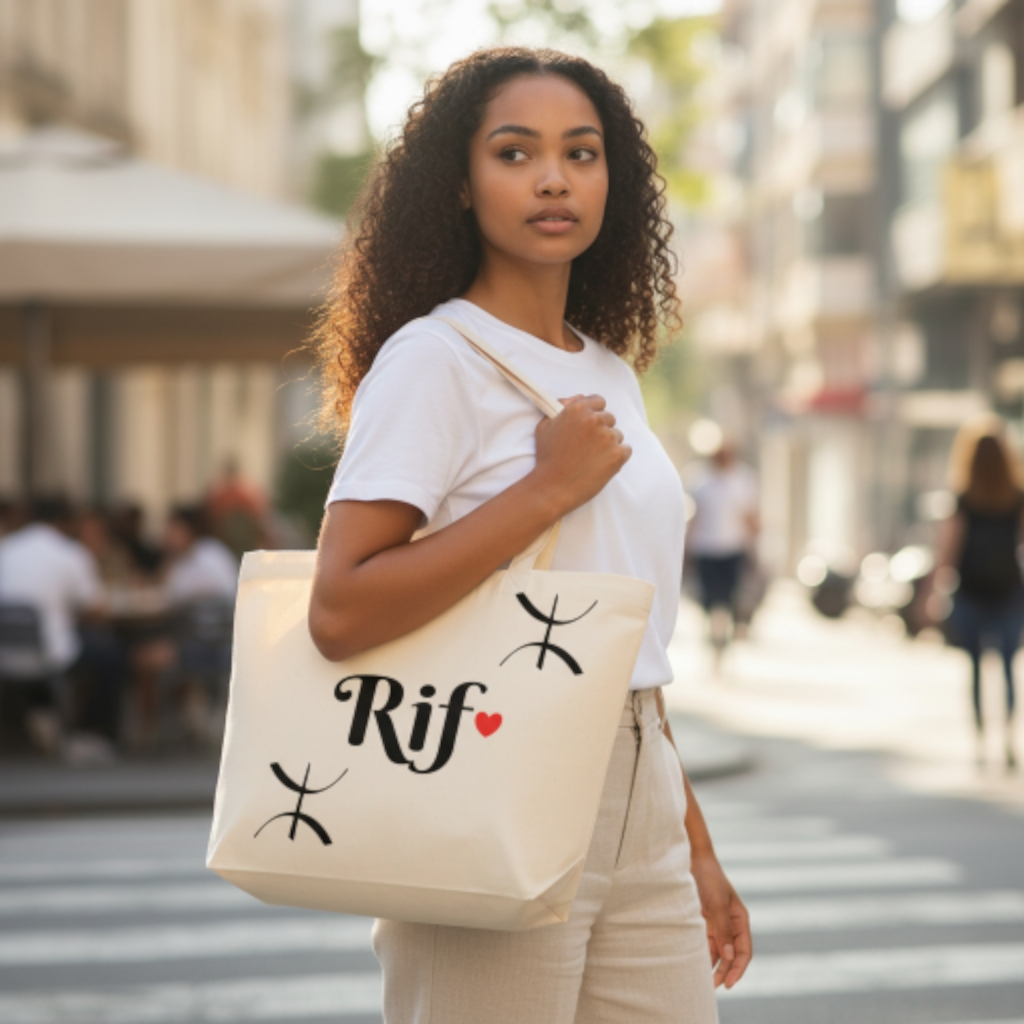 Tote bag Rif – Fierté amazighe en coton écologique