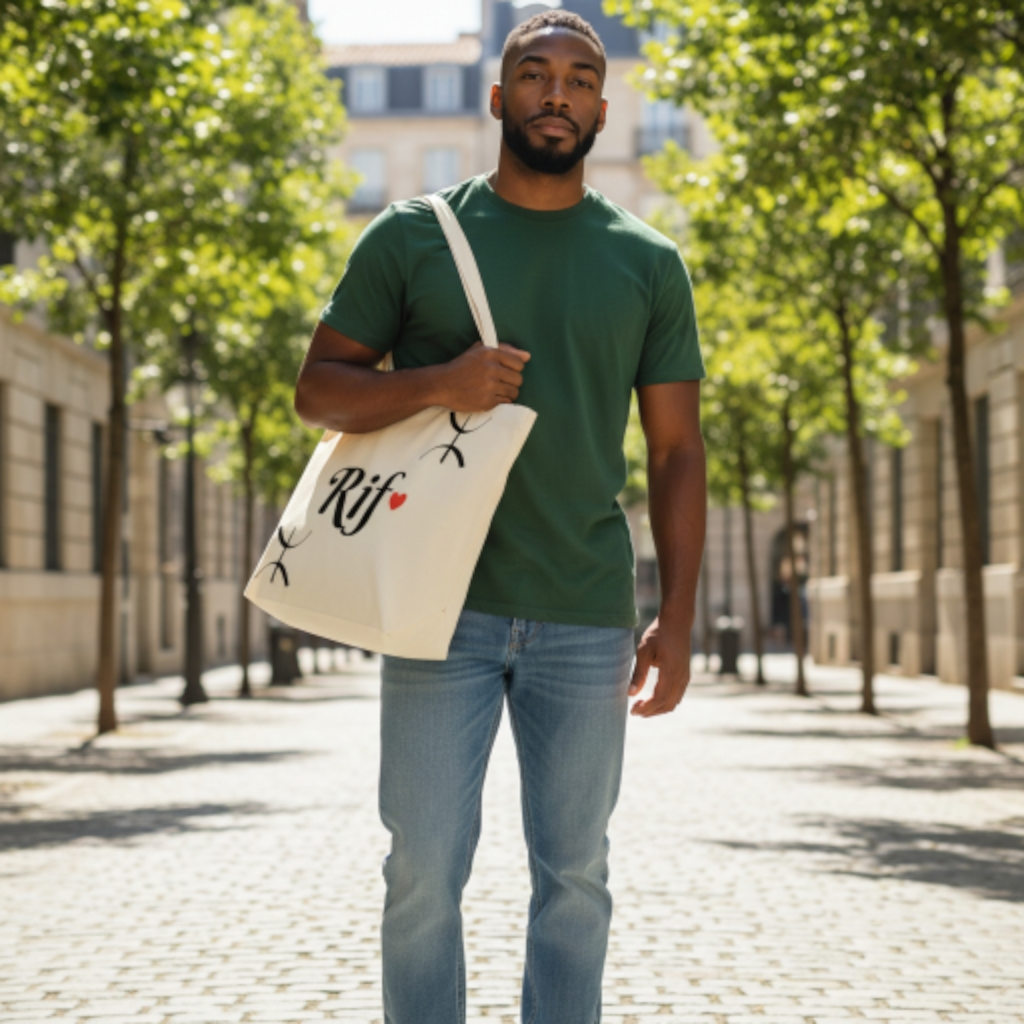 Tote bag Rif – Fierté amazighe en coton écologique