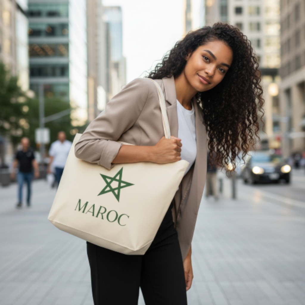 Tote bag Maroc – Fierté marocaine en coton écologique