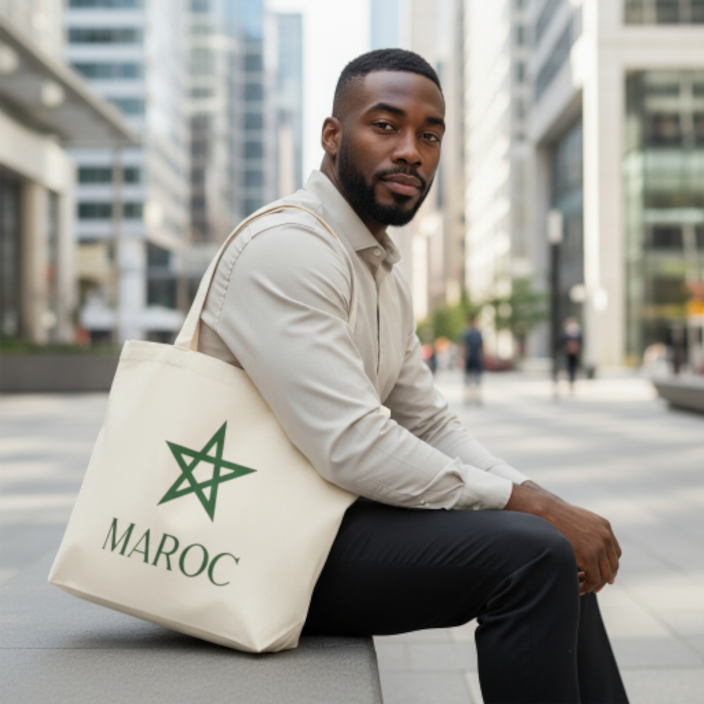 Tote bag Maroc – Fierté marocaine en coton écologique