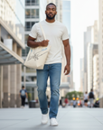 Tote bag mains entrelacées personnalisé – Sac cadeau prénoms