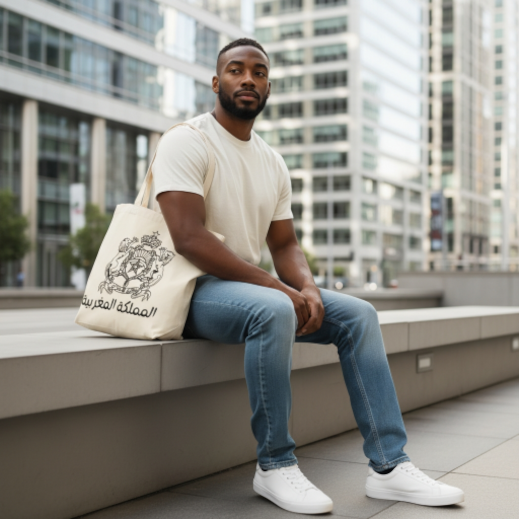 Tote bag Maroc – المملكة المغربية | Sac coton écologique mixte