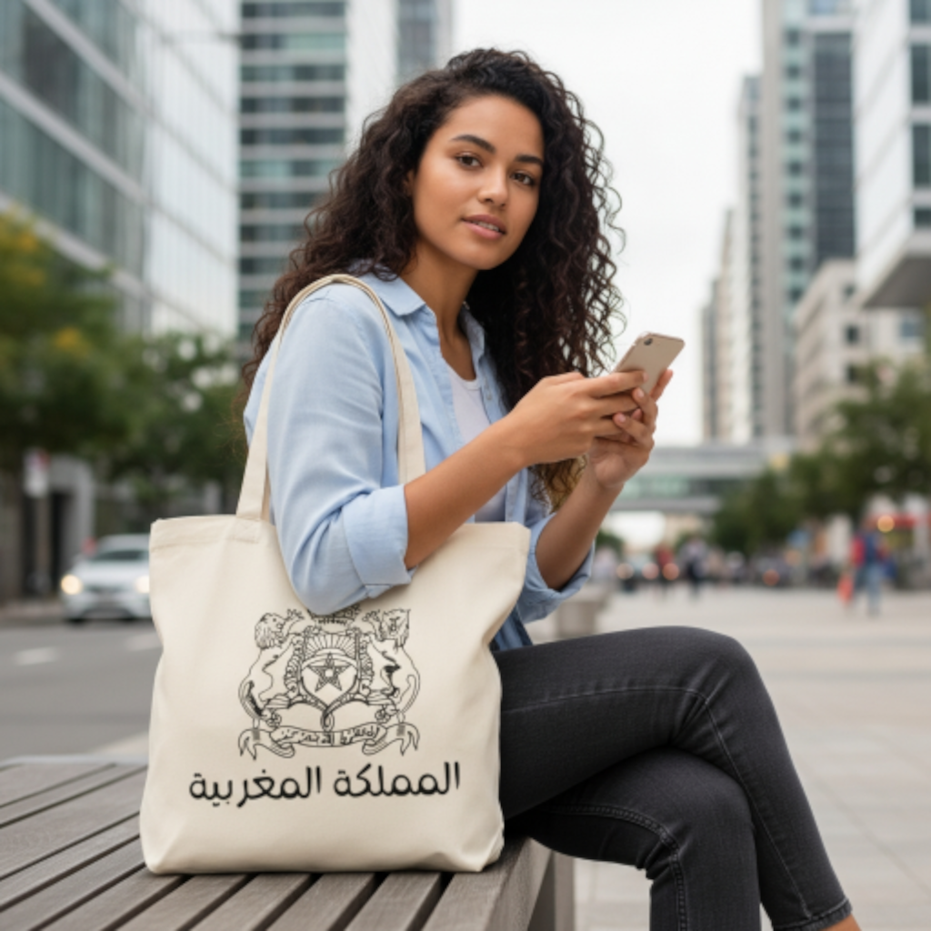 Tote bag Maroc – المملكة المغربية | Sac coton écologique mixte
