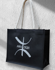 Sac cabas Amazigh en jute – Symbole ⵣ