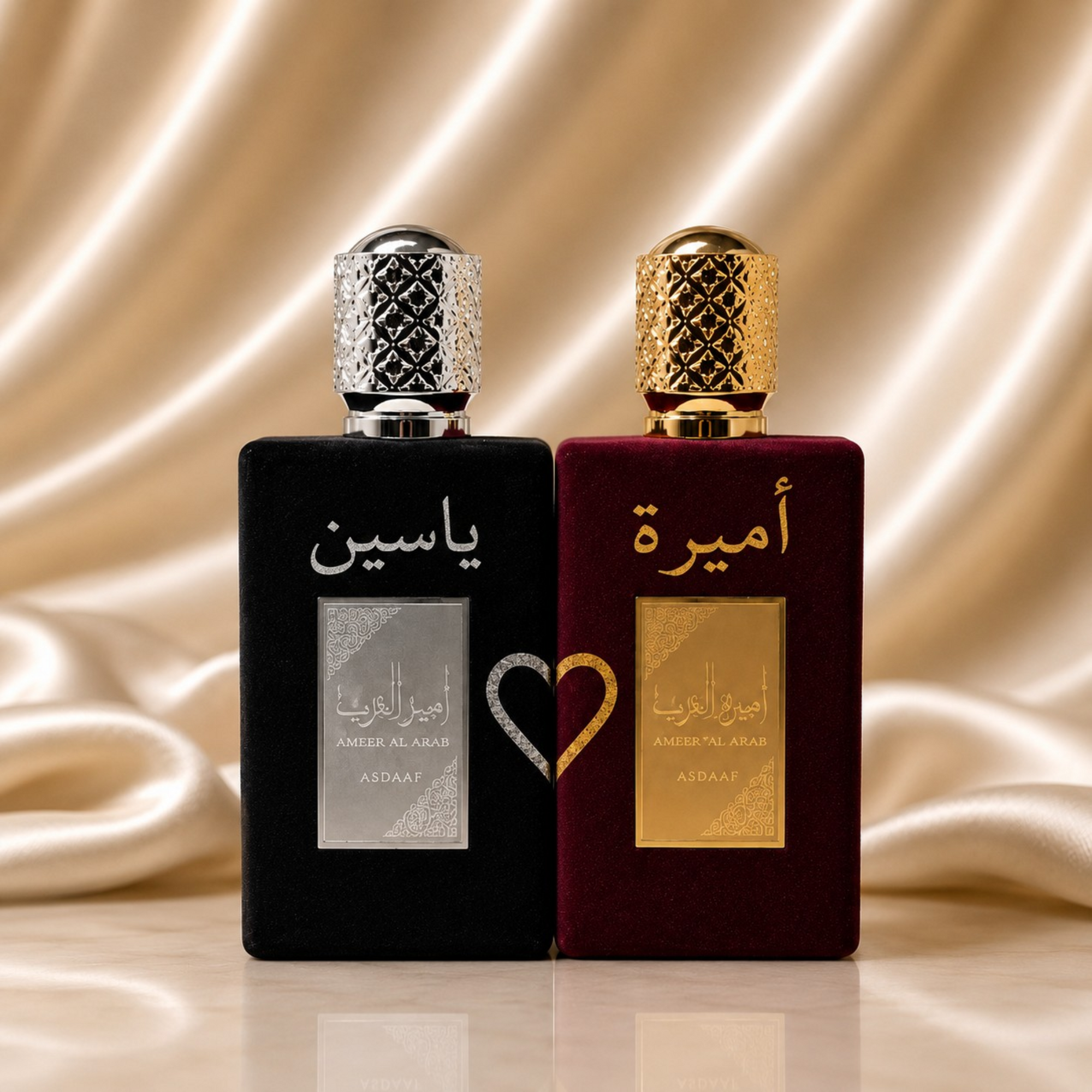 Coffret Parfum Couple Personnalisé – Lui &amp; Elle | Prénoms au choix