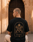 T-shirt Maroc Premium – Noir & Doré 🇲🇦