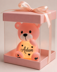 Veilleuse Ourson Personnalisée en Coffret Cadeau – Prénom au Choix
