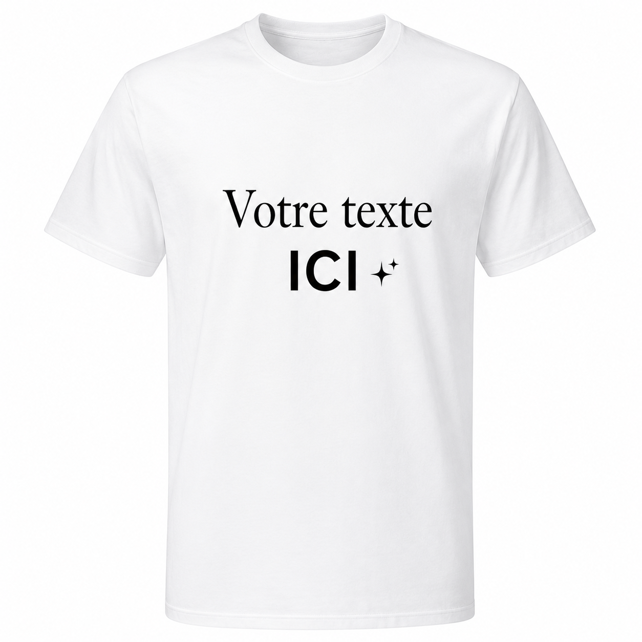 T-shirt Personnalisé – Votre texte ici ✨