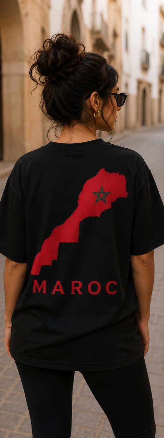 T-shirt Maroc – Carte du Maroc 🇲🇦