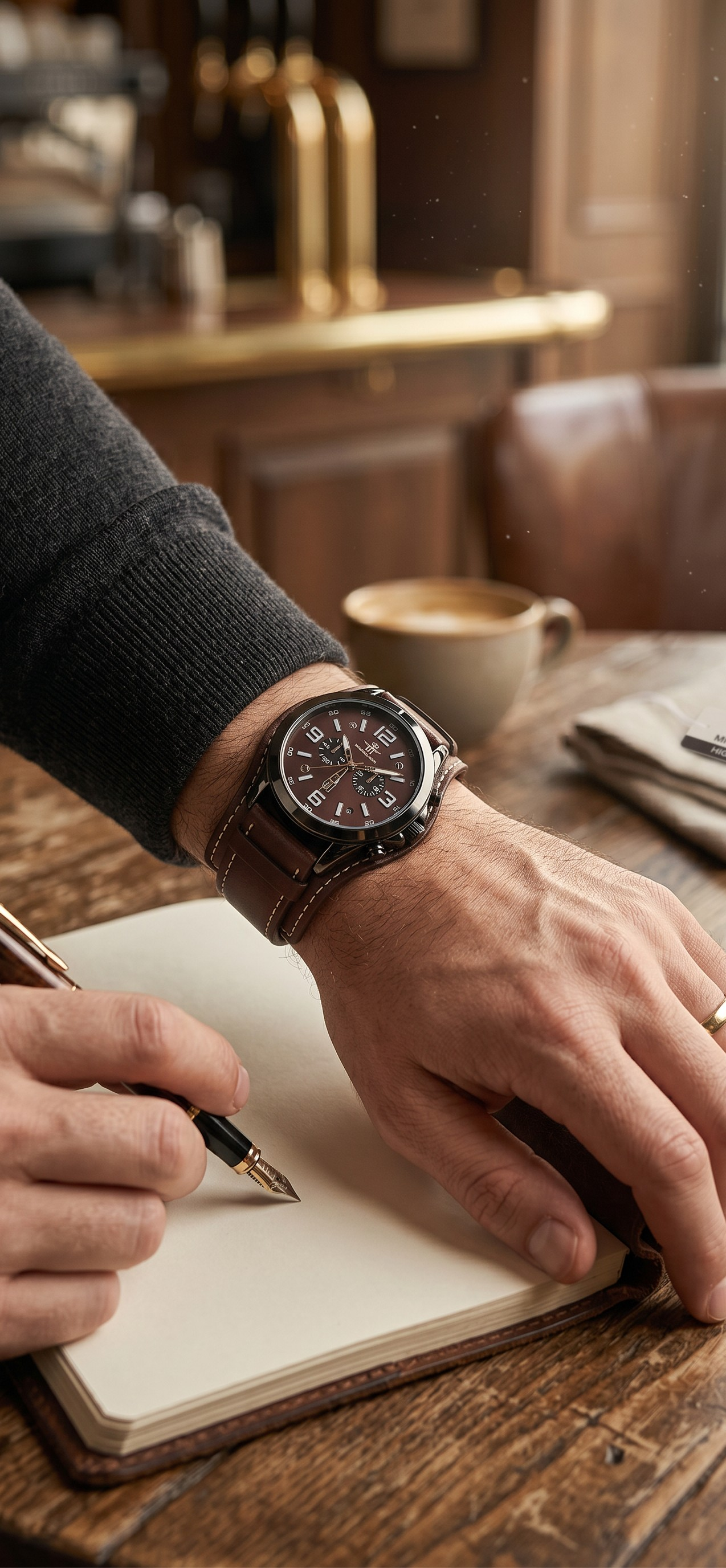 Montre Michael John pour homme john 100% cuir