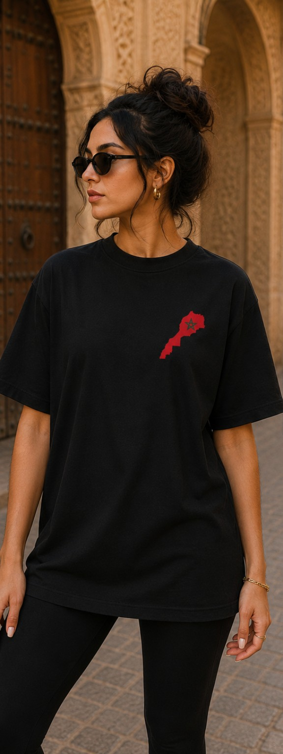 T-shirt Maroc – Carte du Maroc 🇲🇦