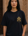 T-shirt Maroc Premium – Noir & Doré 🇲🇦